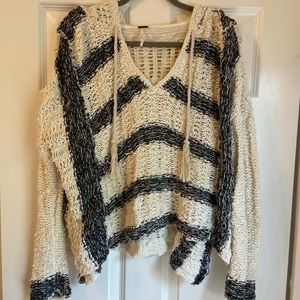 Free People Knit Hoodie
